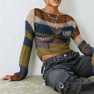 Jaded London Mercer loosed knit backless sweater